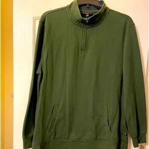 Club Room Man’s green quarter zip XXL